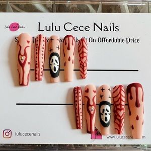 Scream Press On Nails